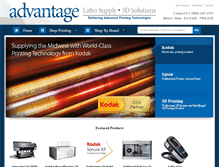 Tablet Screenshot of advantagelitho.com